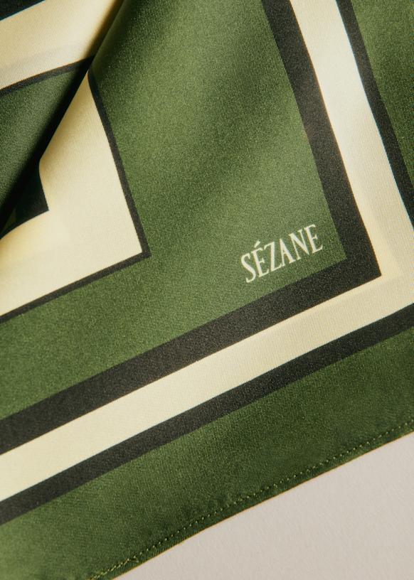 Cleonie Scarf - Garden Stripe - Silk - Sézane