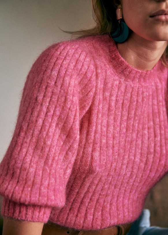 Marilou Sweater - Pink - Super kid mohair - Sézane