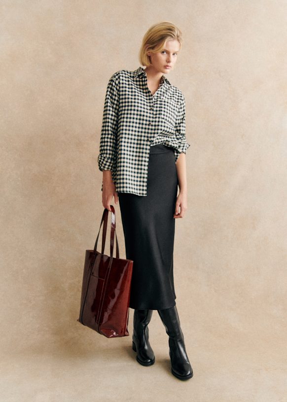 Sandy Skirt - Leopard - Viscose - Sézane Sandy Skirt - Leopard - Viscose - Sézane
