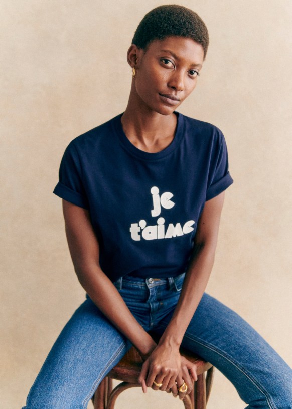 Je T'aime Blouse in Blue Je T'aime Blouse in Blue