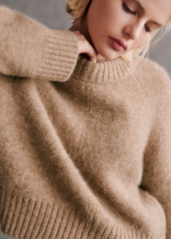 Sama Jumper - Golden yellow - Baby Alpaca - Sézane