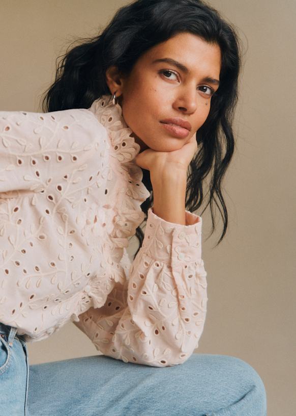 Chlo シャツ - ホワイト - シルク - Sézane