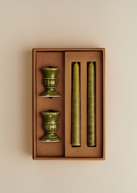 Gift set Bougeoirs Piano et Chandelles - Petit Modèle