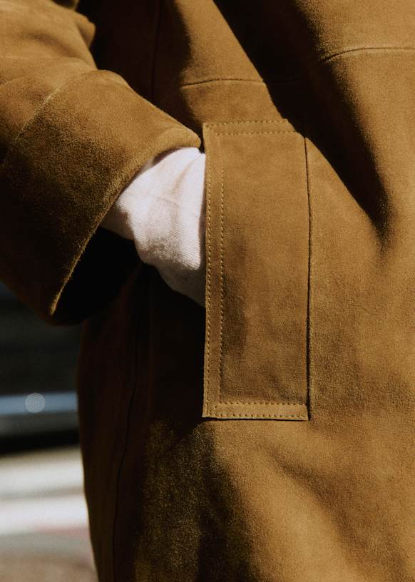Carter Jacket - Camel - Organic cotton - organic textile - Sézane