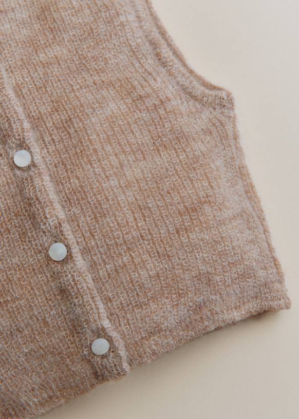 Elliot Cardigan - Light Beige - Super kid mohair - Sézane