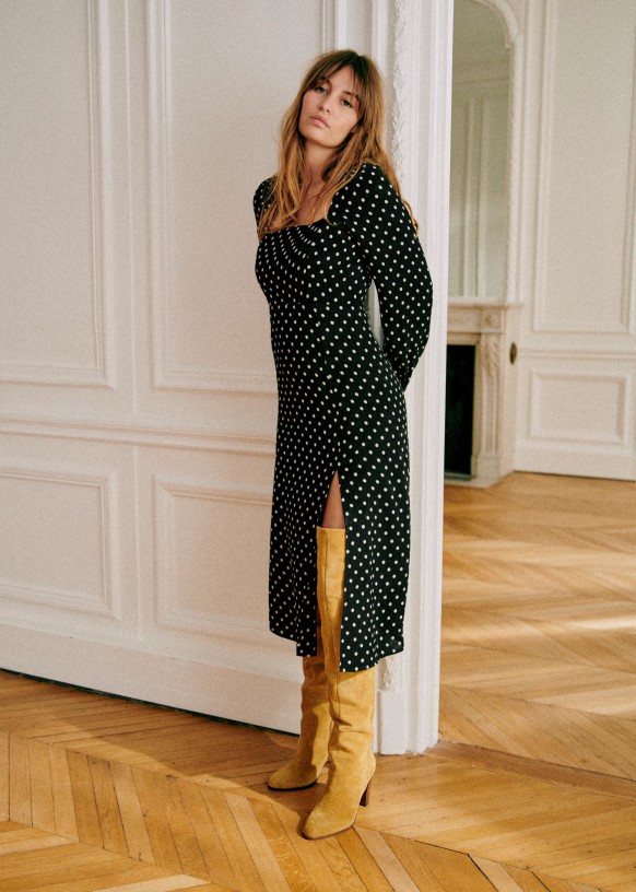 Robe fifi top sezane pois