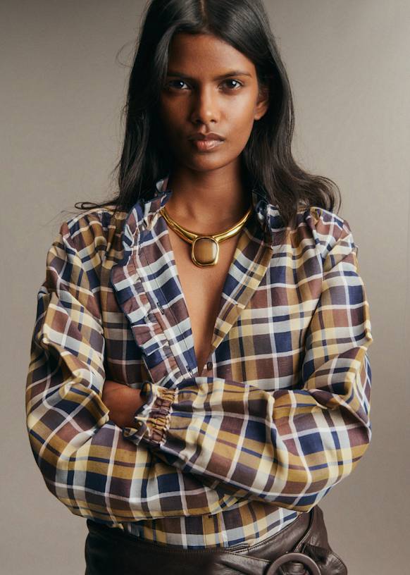 Hana Shirt - Terracotta - Viscose - Sézane