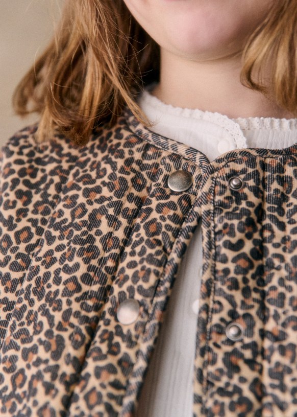 Baby leopard jacket top
