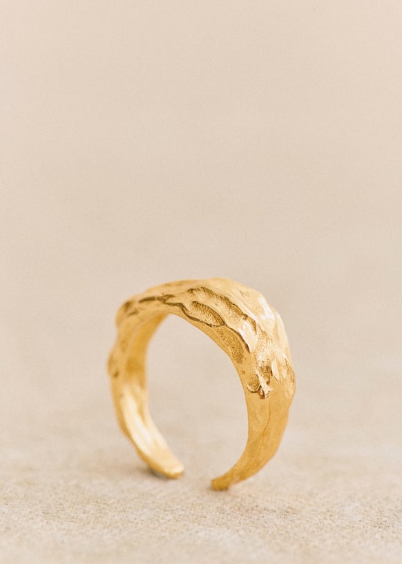 Fine Houria ring - Gold - Majority recycled brass - Sézane