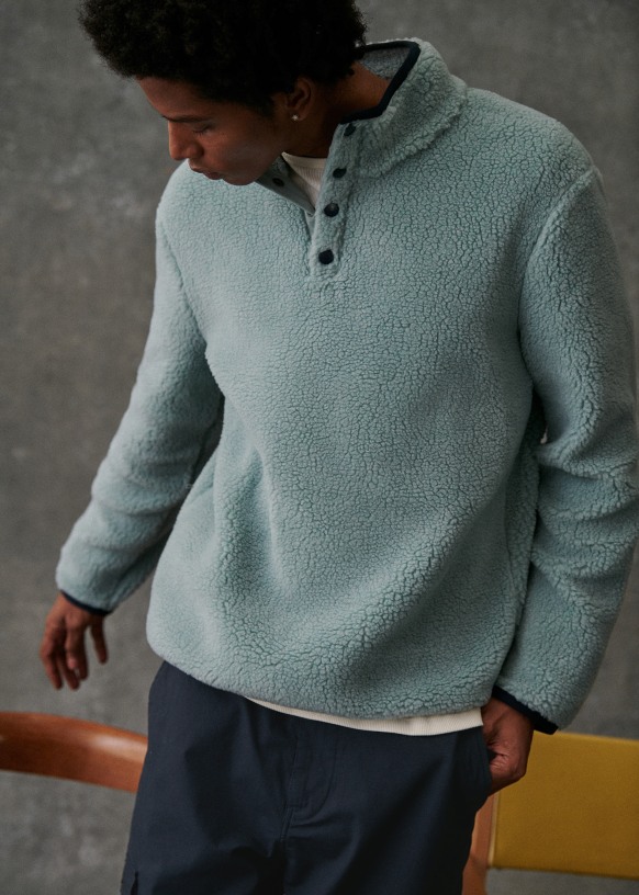 Sweatshirt bleu ciel sales