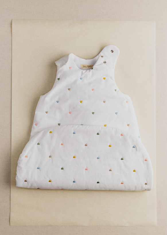 Gigoteuse Ecru / Coeurs Multicolor