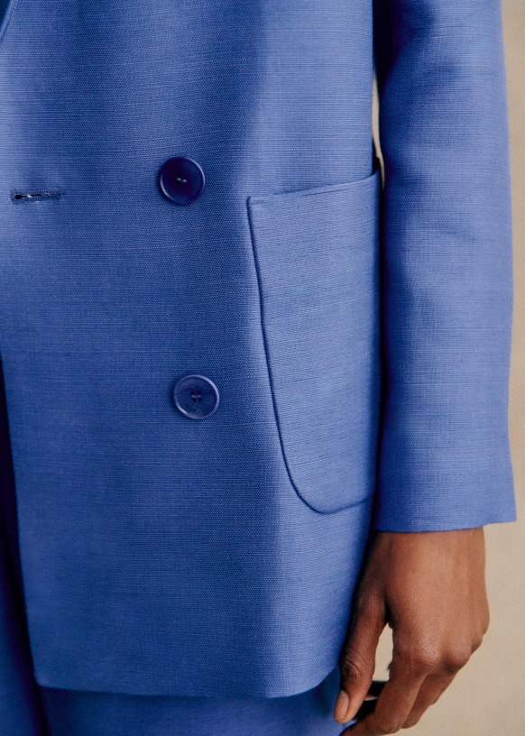 STUDIO TOMBOY double-breasted wool coat - Blue
