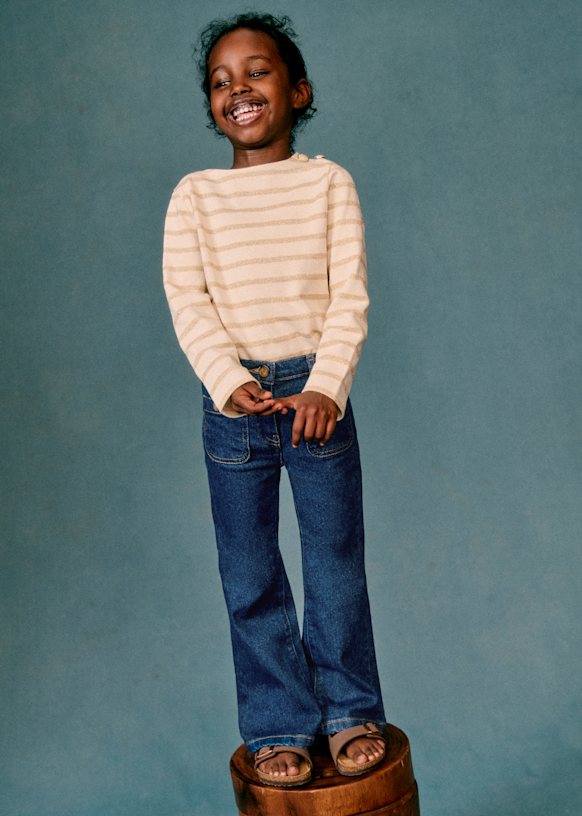 Colette Marinière - Ecru / gold - Organic Cotton - Sézane