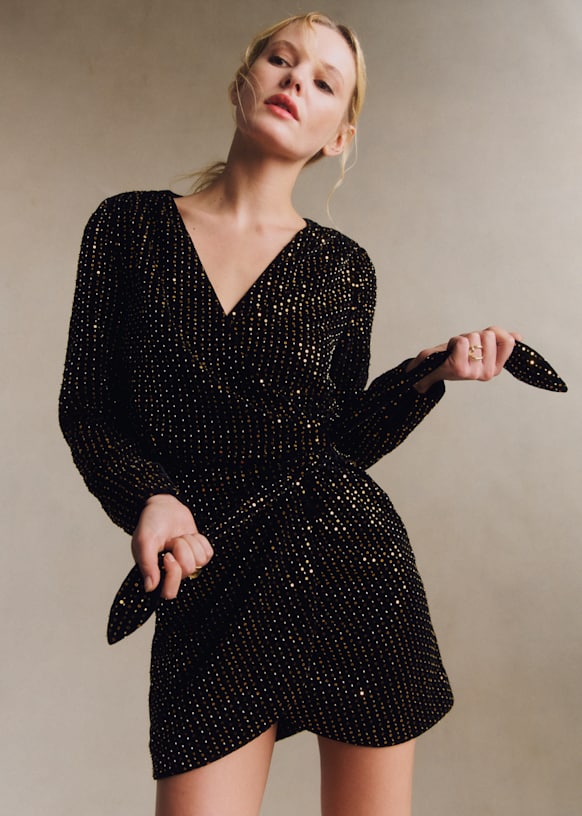 Robe Nolita - Noir Doré