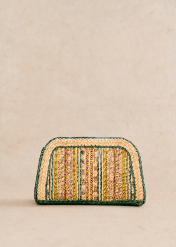 Pochette online raphia sezane