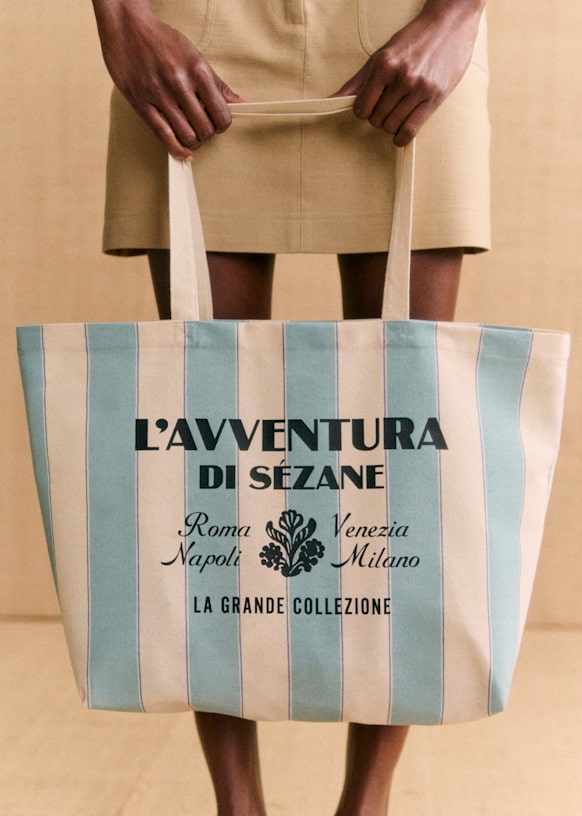 ビンテージバッグ　Tessan&Co. L'Avventura Tote Bag - Red - Cotton - Octobre Éditions