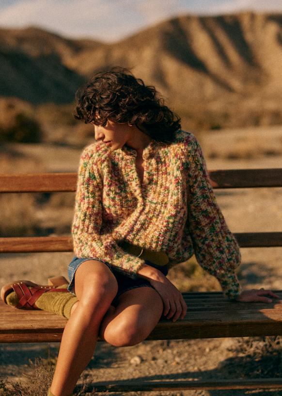 Emile Cardigan - Red - Alpaca - Sézane