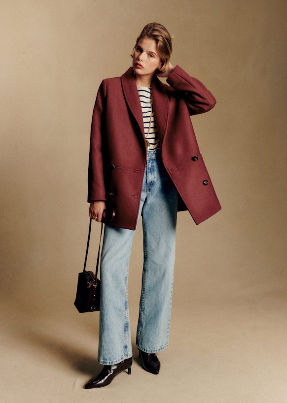 James コート - サンドベージュ - リサイクルウール - Sézane