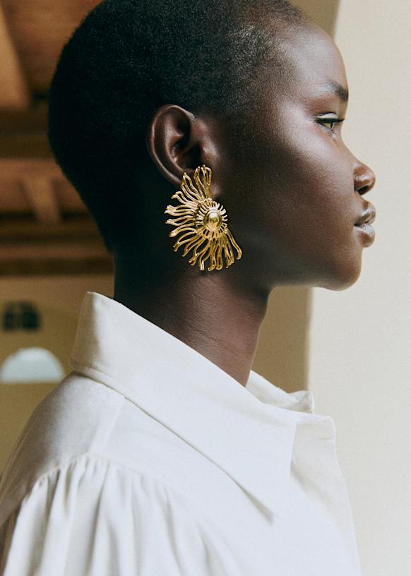 Boucles d'oreilles Célestine - Doré