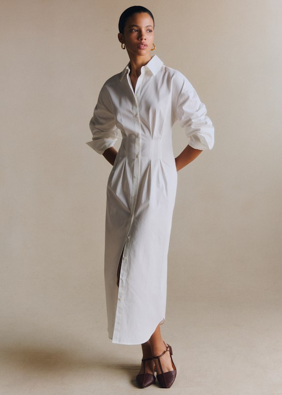 Sorelle Dress - Ecru - Organic Cotton - Sézane