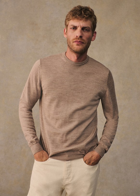 Nils Sweater - Navy - Merino Wool - Sézane