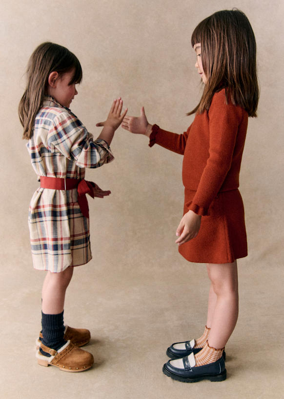 Naella Skirt Caramel Merino Wool Octobre Éditions