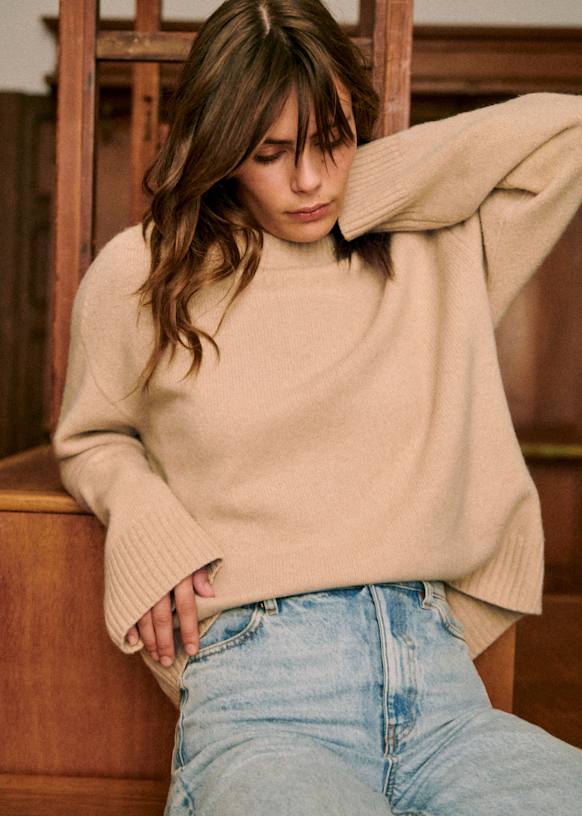 Sézane セザンヌ Mauriceセーター　XXSサイズ　ヤク100% Maurice セーター - ブラック - ヤク - Sézane