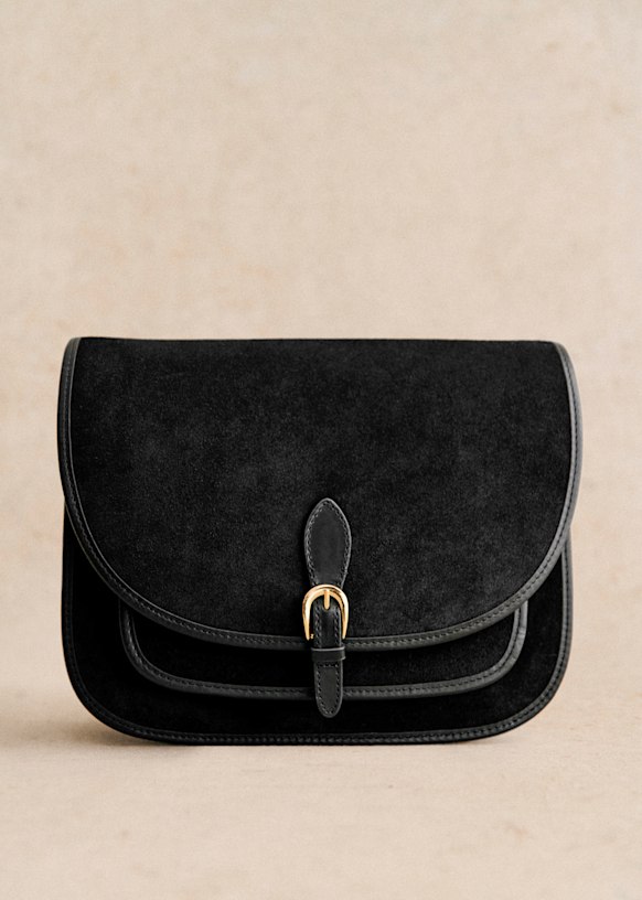 Sac Grand Romeo Noir Bi Matiere Sezane