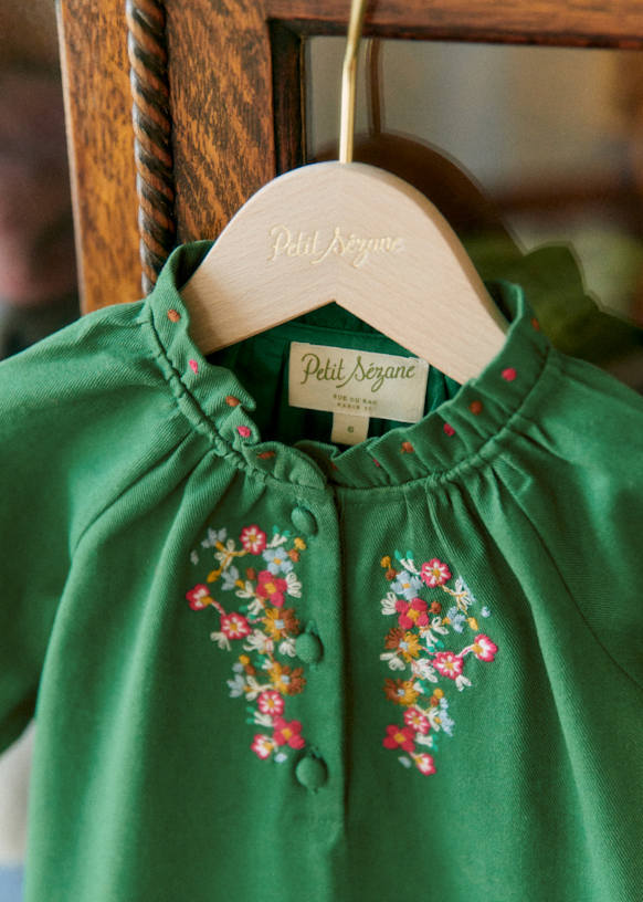 Robe Verte Sézane – Taille L, En Viscose, Occasion Parfait état