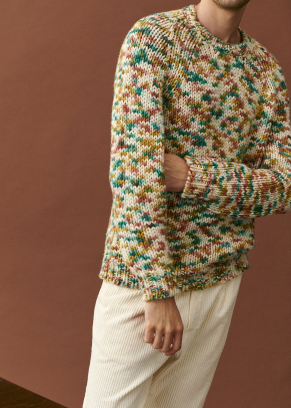 Archie Sweater - Multicoloured - Merino Wool - Octobre Éditions