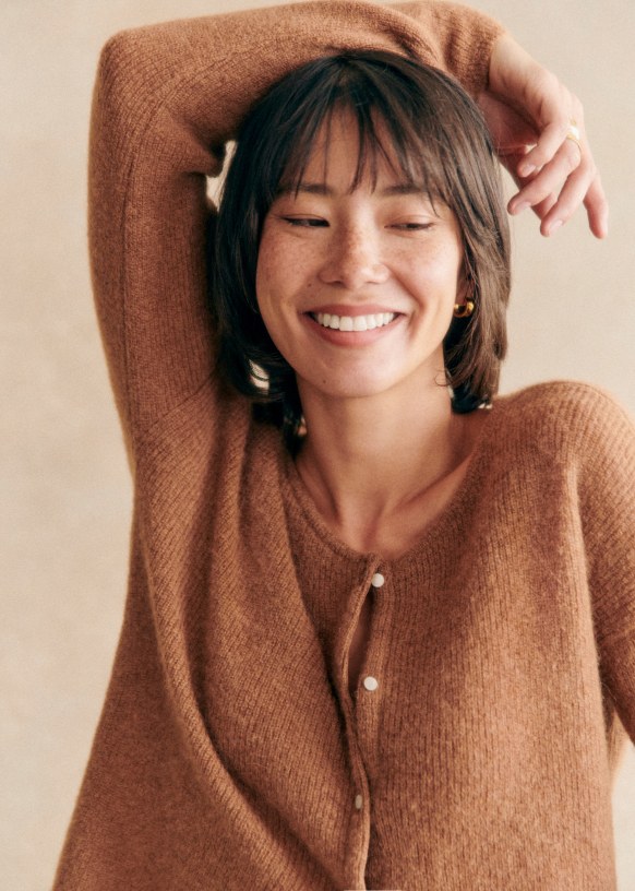 Gaspard Cardigan - Sage - Super kid mohair - Sézane
