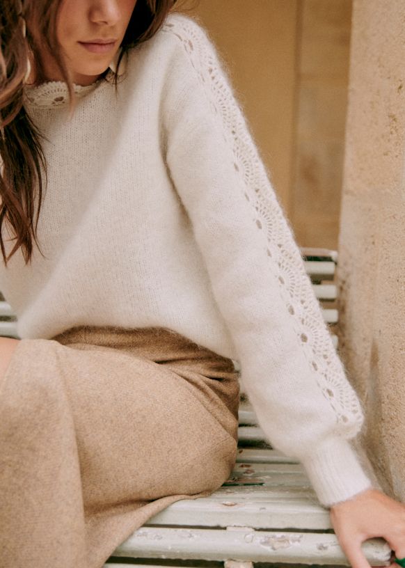 Stacy Jumper - Petal - Kid mohair - Sézane