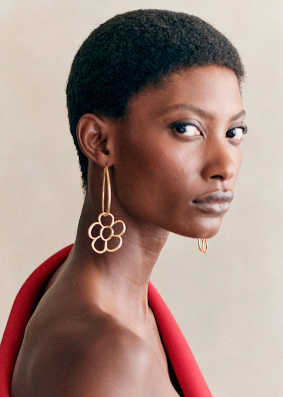 Beatriz Hoops - Gold - Majority recycled brass - Sézane