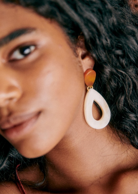 Lola Earrings - Sézane x Momonì - Fuschia / Multicoloured