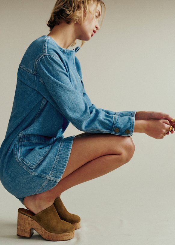 Mirko Dress - Light Blue - Organic cotton - organic textile - Szane