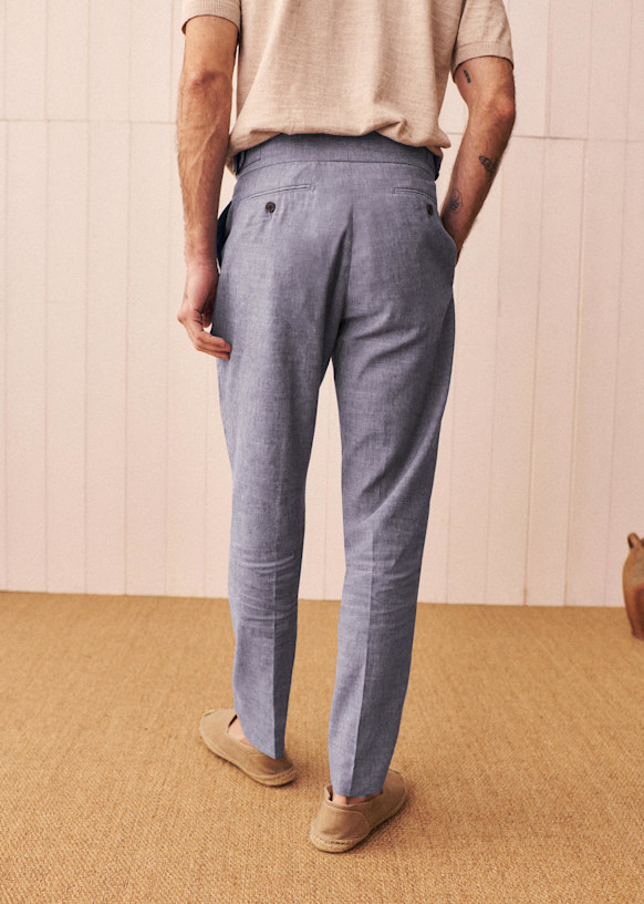 Terence Straight Pants - Brown - Wool - Sézane