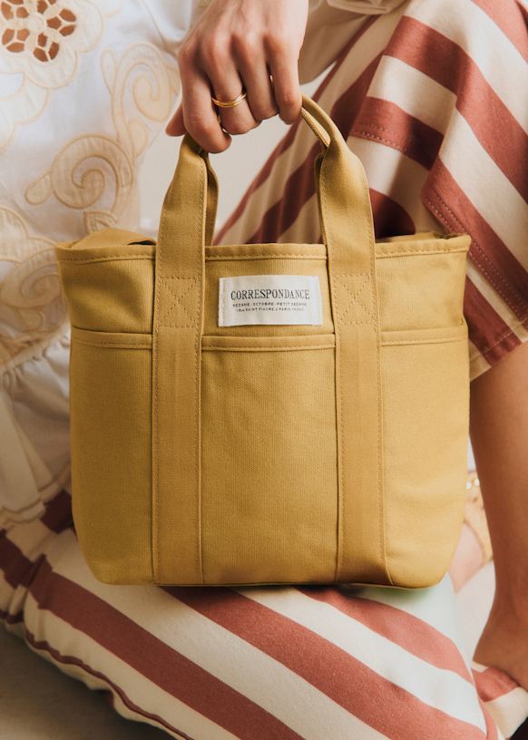 Mini Tote Bag - Beige - Organic Cotton - Sézane