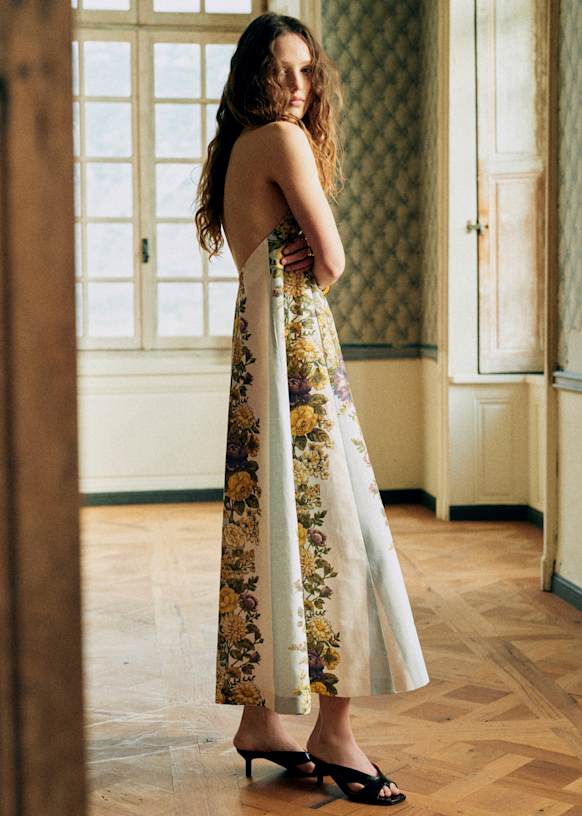 VIMALA Dress - Lavinia Print - Linen - Szane