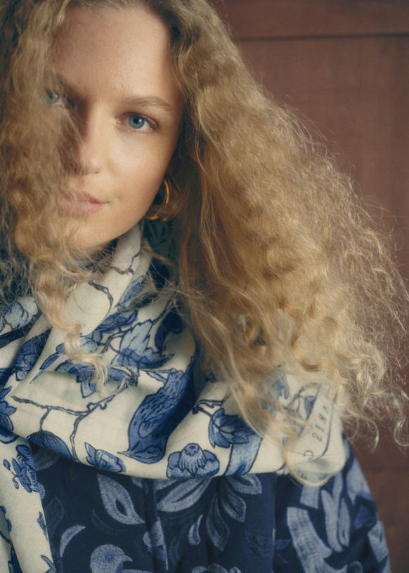 Pio スカーフ - Sézane x Antoinette Poisson - ドミノテ パッチワーク