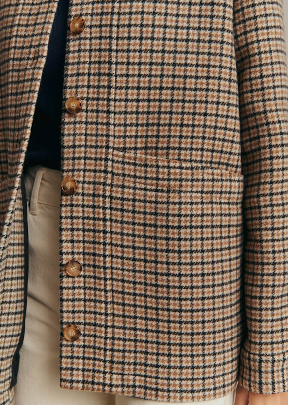 Will Jacket - Chocolate - Lamb leather - Sézane