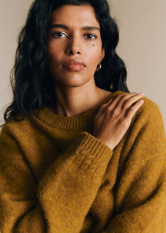 Amiel Jumper - Red - Baby Alpaca - Sézane