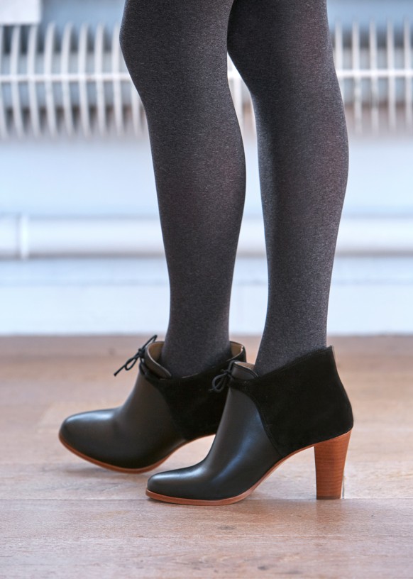 shoe boots bottines high hunter sezane