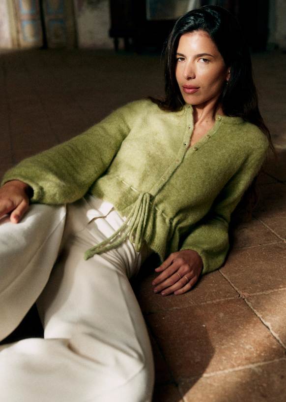 Barbara Cardigan - Dark Taupe - Merino Wool - Octobre Éditions