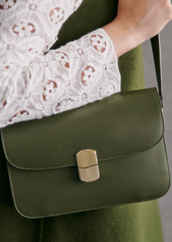 Milo Classic Bag Natural heritage Vegetable tanned smooth cowhide leather Sezane