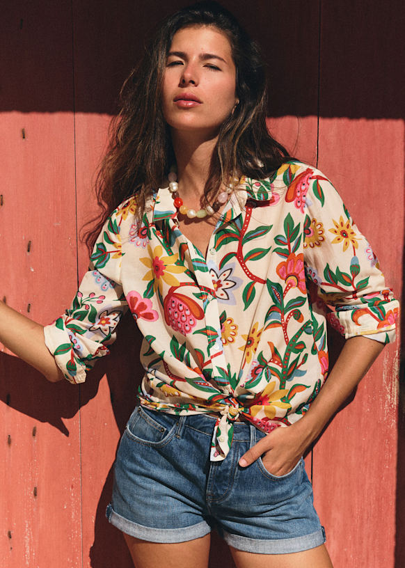 Pierro Shirt - Chandra Print - Organic Cotton - Octobre Éditions