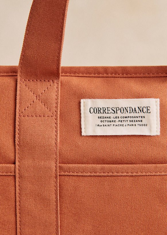Weekday Tote bag - Gold - Cotton - Sézane