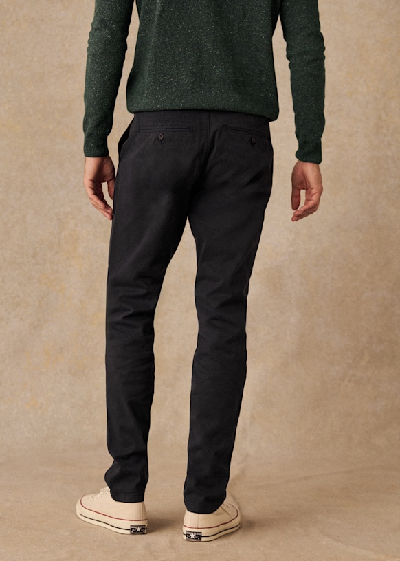 Tom Chinos - Navy - Organic cotton - organic textile - Octobre Éditions