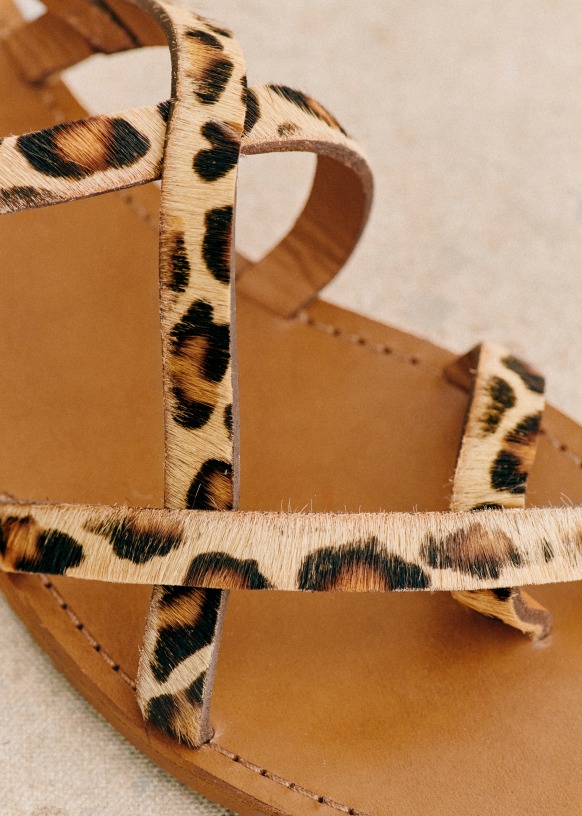 Animal print sandals best sale