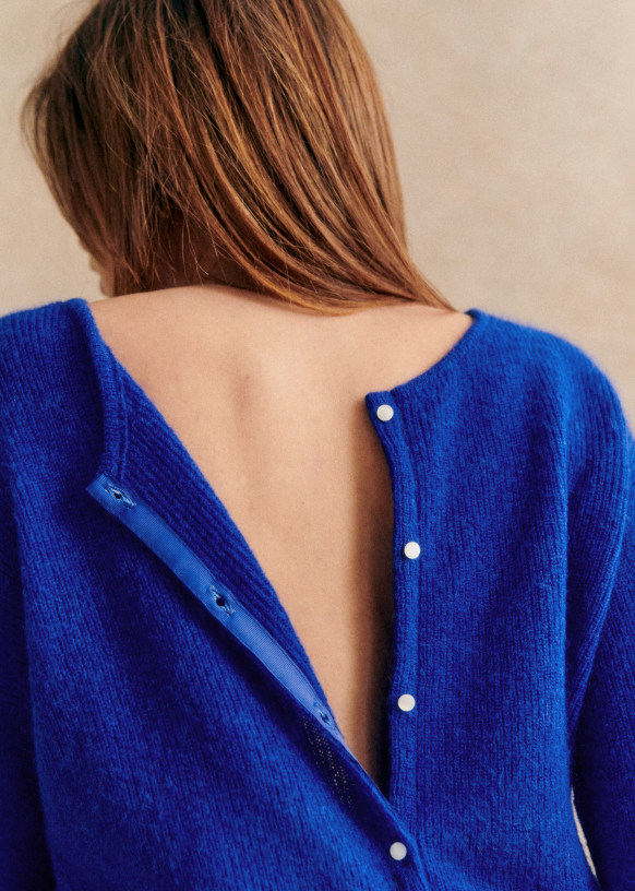 Lucky Brand Toggle Front Cardigan in Blue