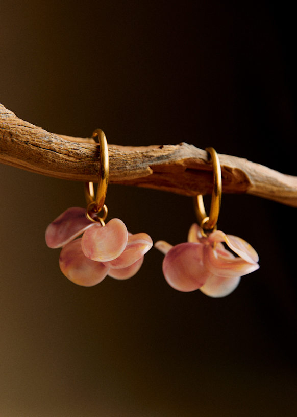 Flora Hoops - Poppy - Resin - Sézane
